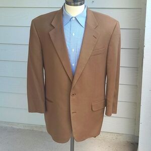 LORO PIANA Lanza Collezione Olive Brown Weave CASHMERE Sz 46 S R Mens Sport Coat
